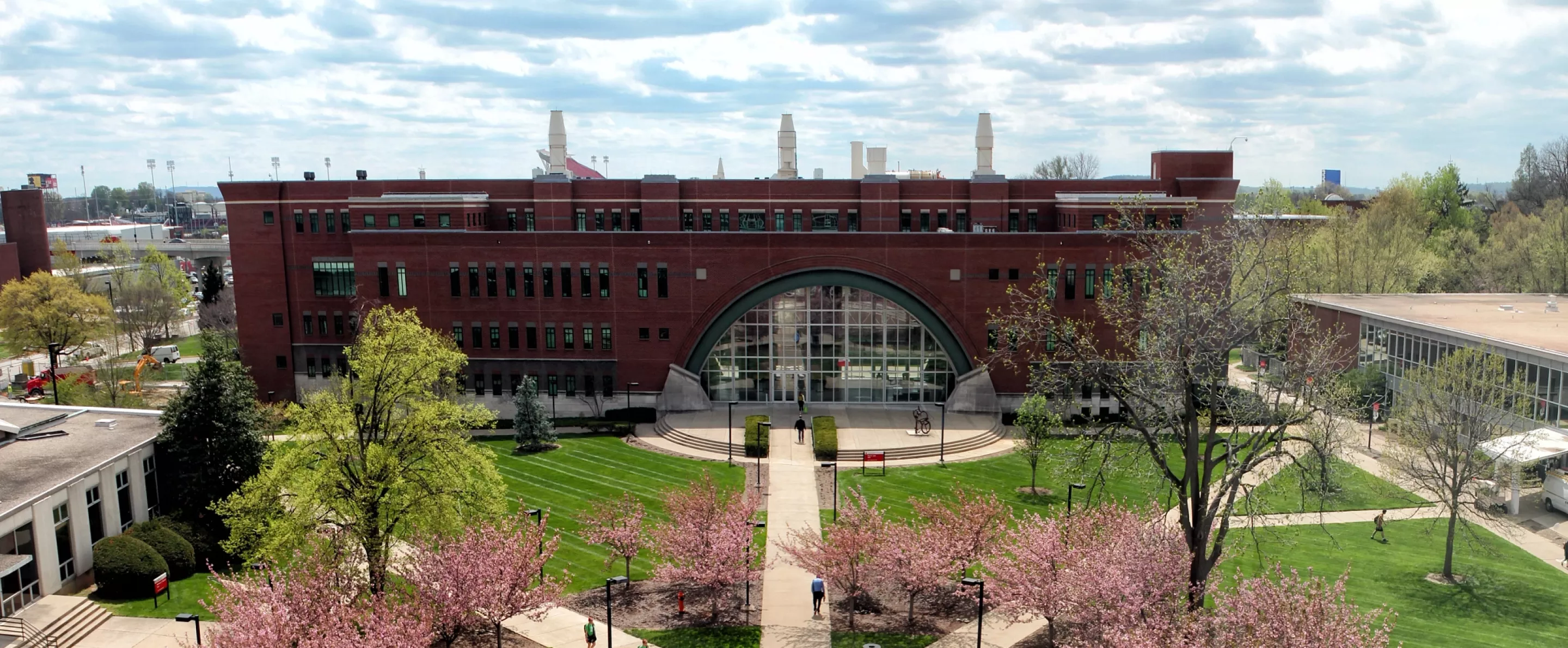 Aerial view of Lutz and sidewalk