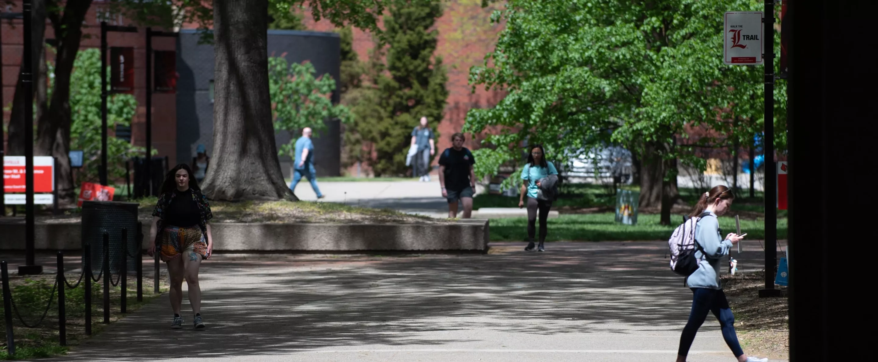 Spring Belknap Campus scene