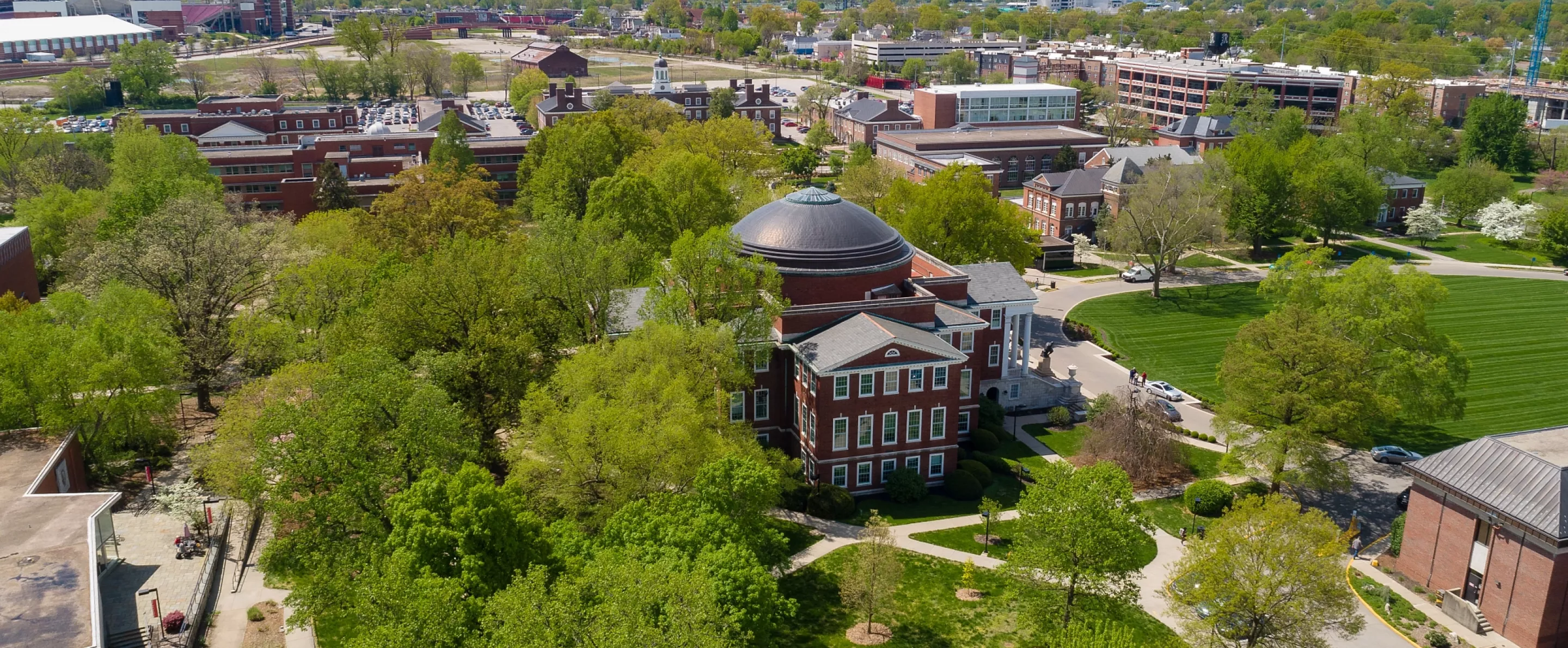 Grawemeyer Hall from above