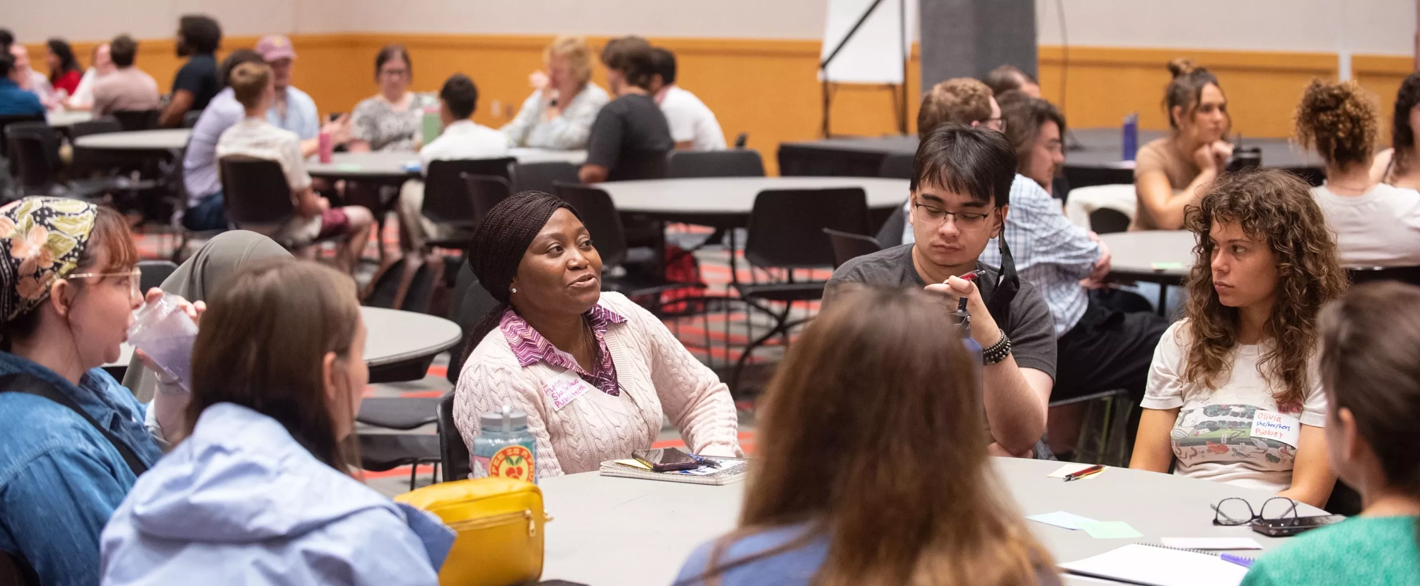 A group of graduate students collaborating.
