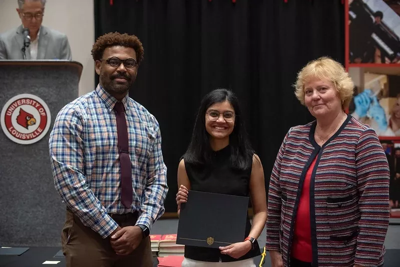 Khushboo Patel received the 2024 Graduate Student Inclusive Excellence Award.