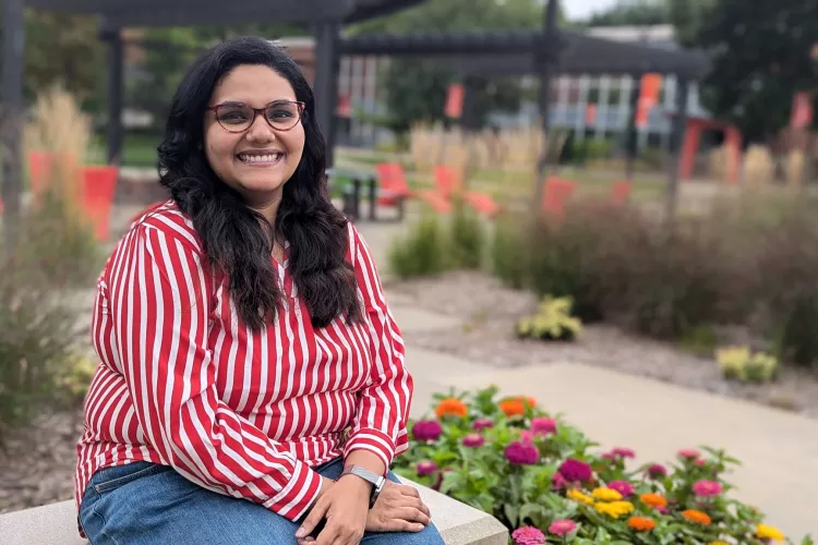 Graduate student Chandrima Chatterjee.