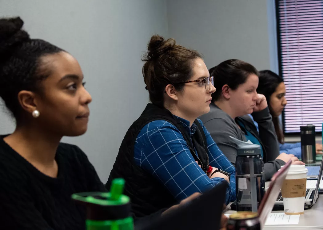 Students in a public health class