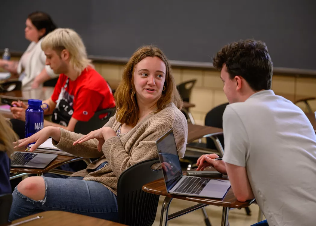19th Century European Philosophy class held at Bingham Humanities.