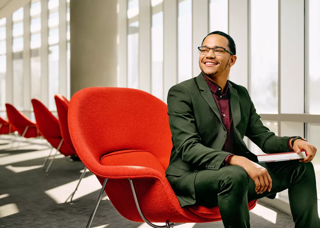 Cameron Galloway, graduate student in the Kent School