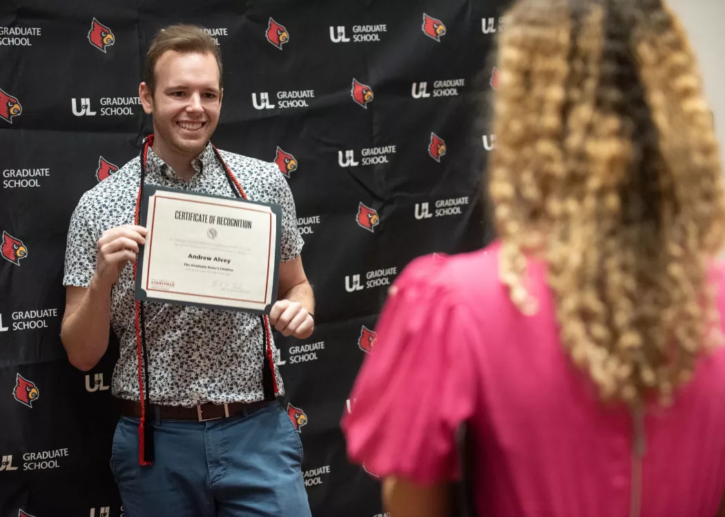 Graduate student with certificate