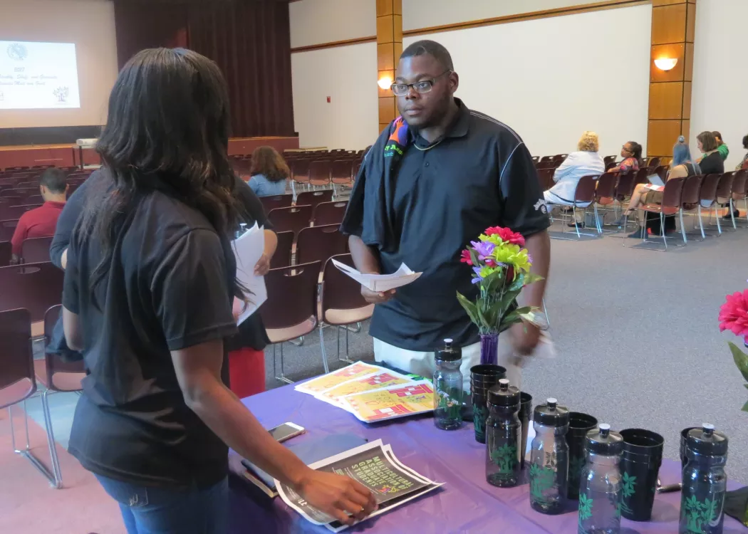 MAGS students at a tabling event.
