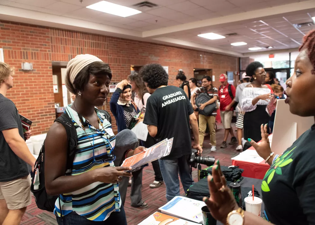 MAGS students at resource fair.