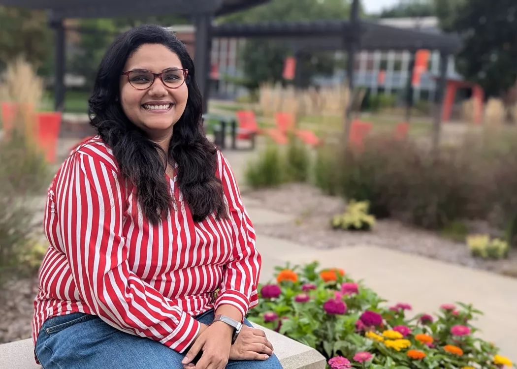 Graduate student Chandrima Chatterjee.