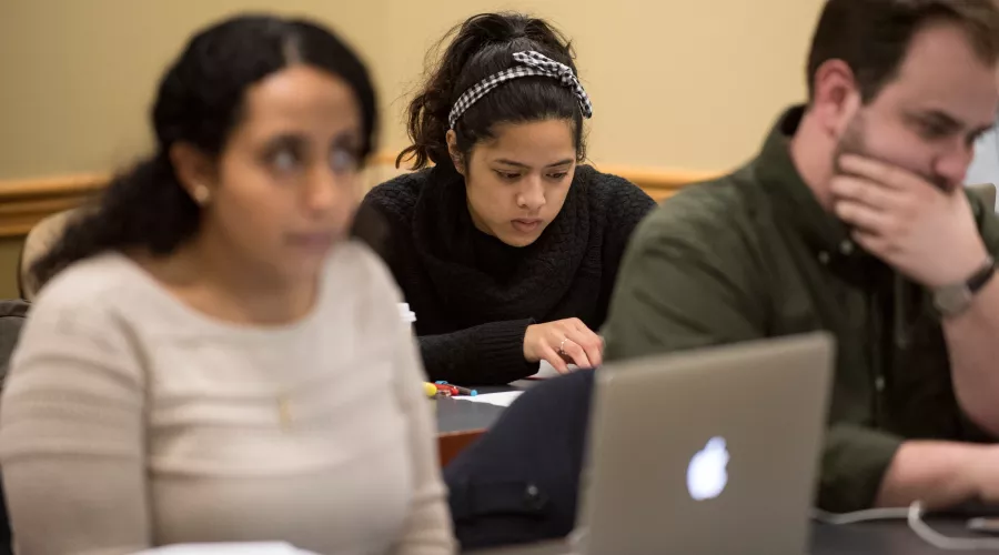 Students learning in Immigration Law Class