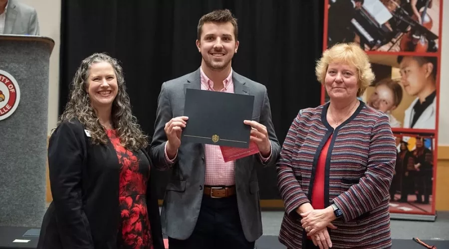 Jacob Owsley received the 2024 award for Graduate Student Excellence in Teaching.