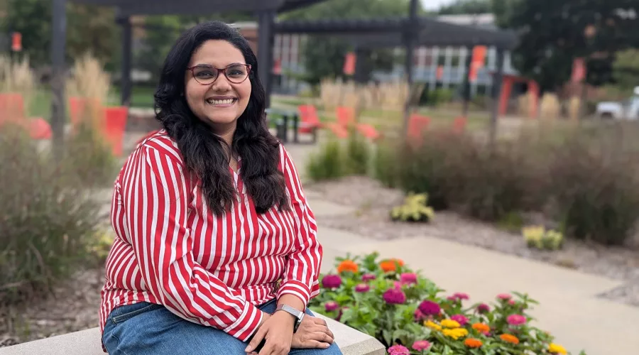 Graduate student Chandrima Chatterjee.